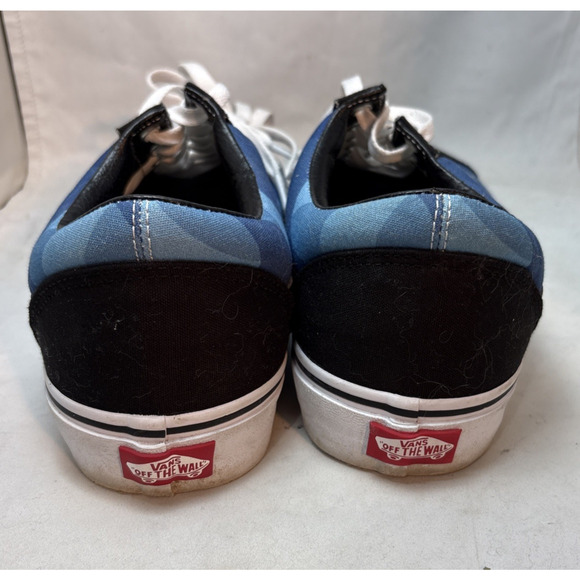 Rare Blue and Black Low-Top Vans Sneakers Men’s Size 13 Skate Shoes